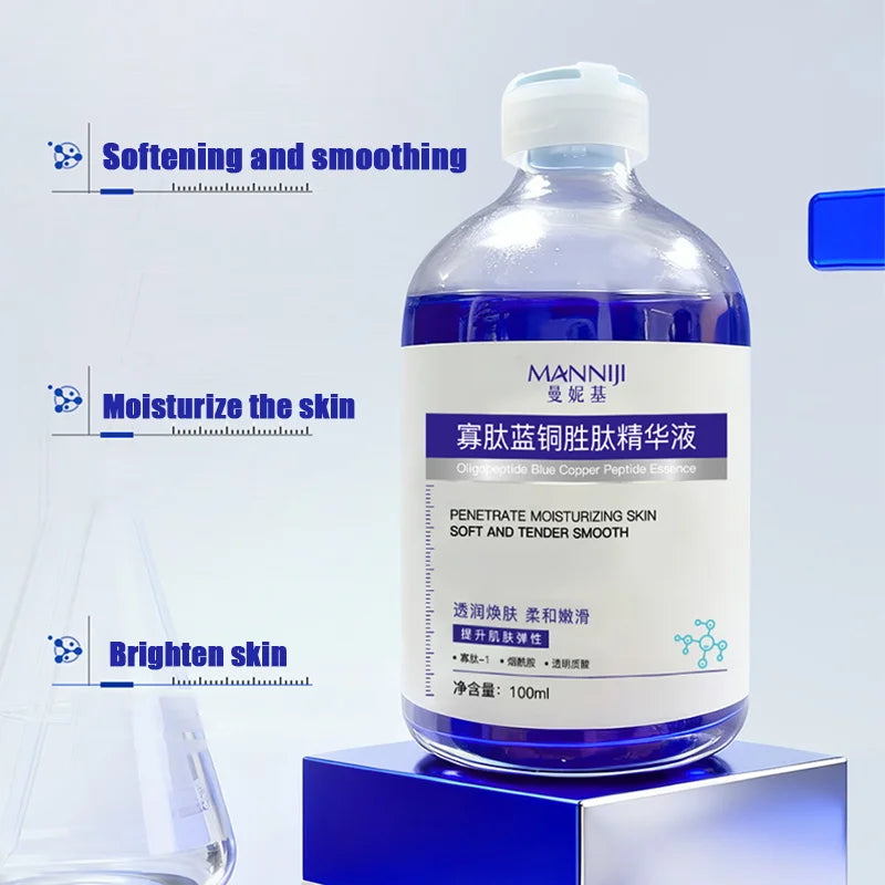 Blue Copper Peptide Face Serum 100ml | Anti-Aging Essence