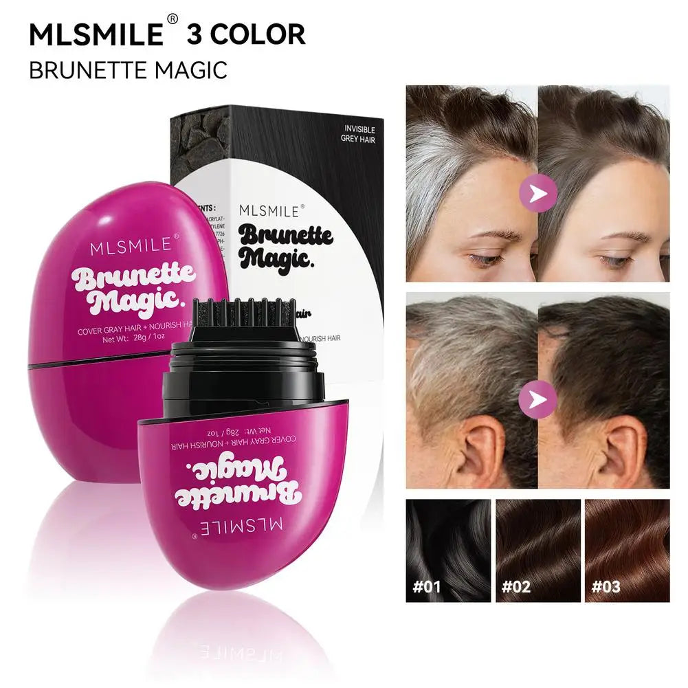 Temporary Hair Color Stick & Comb – Instant Gray Root Concealer