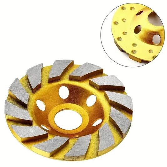 4 Inch Concrete Turbo Diamond Grinding Cup Wheel 12 Segs Heavy Duty Angle Grinder Wheels For Angle Grinder Peaceful Pleasures Health and Wellness