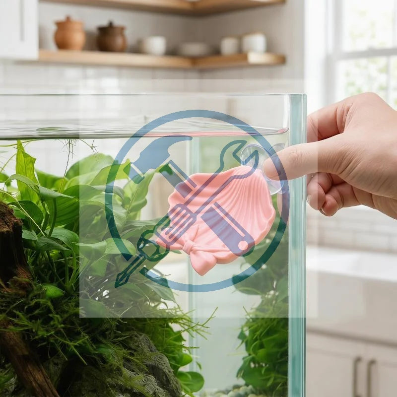 Shell Shaped Betta Feeding Dish with Suction Cup | Tank Decor Aquarium Feeding Tray Peaceful Pleasures Health and Wellness