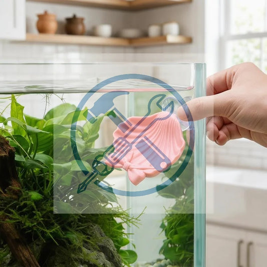Shell Shaped Betta Feeding Dish with Suction Cup | Tank Decor Aquarium Feeding Tray Peaceful Pleasures Health and Wellness