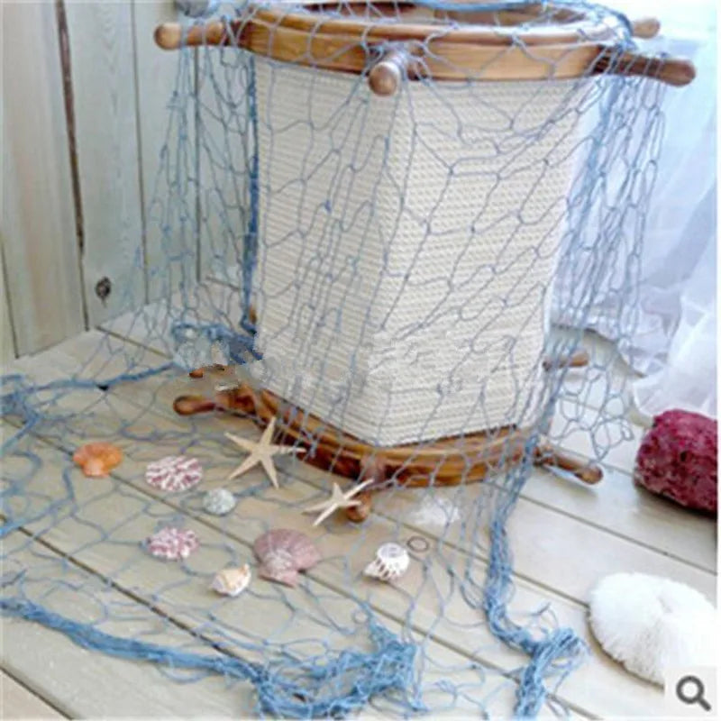 HOT Big Fishing Net Decoration Home Decora Wall Hangings Fun The Mediterranean Sea Style Wall Stickers Peaceful Pleasures Health and Wellness