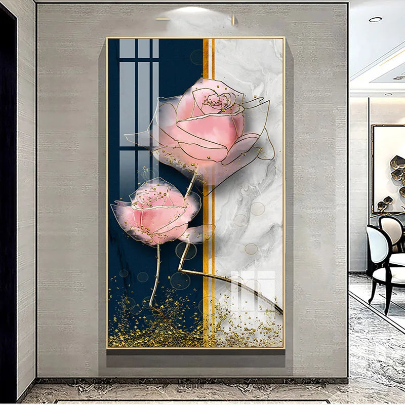 Retro Butterfly Flower Canvas Paintings Wall Art Pictures Chinese Style Vintage Poster And Prints for Living Room Aisle Decor Peaceful Pleasures Health and Wellness