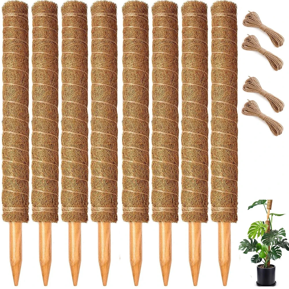 Stackable Moss Poles for Monstera & Climbing Plants (4/8 Pack)