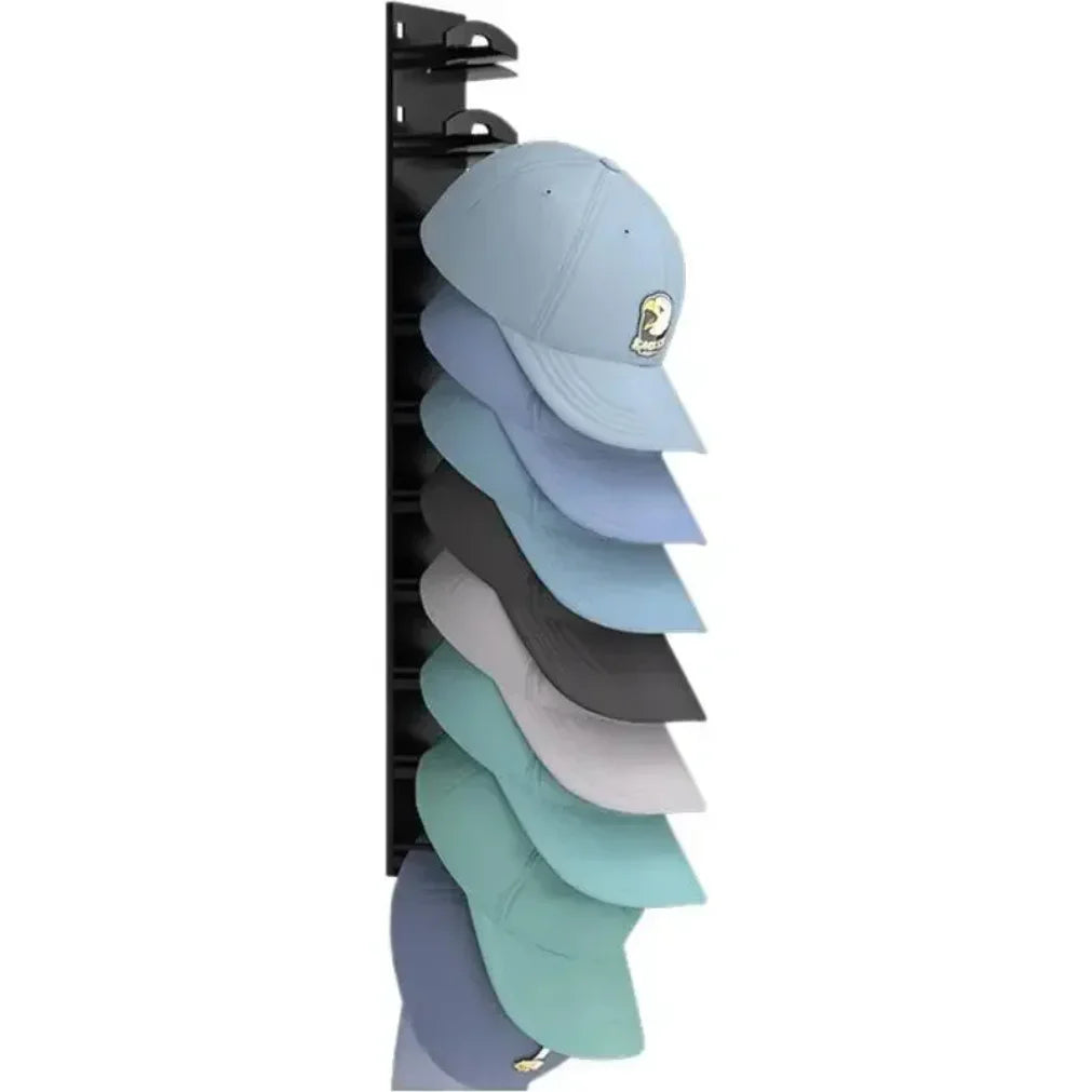 10-Grid Wall Mounted Hat Rack – Space-Saving Cap Organizer