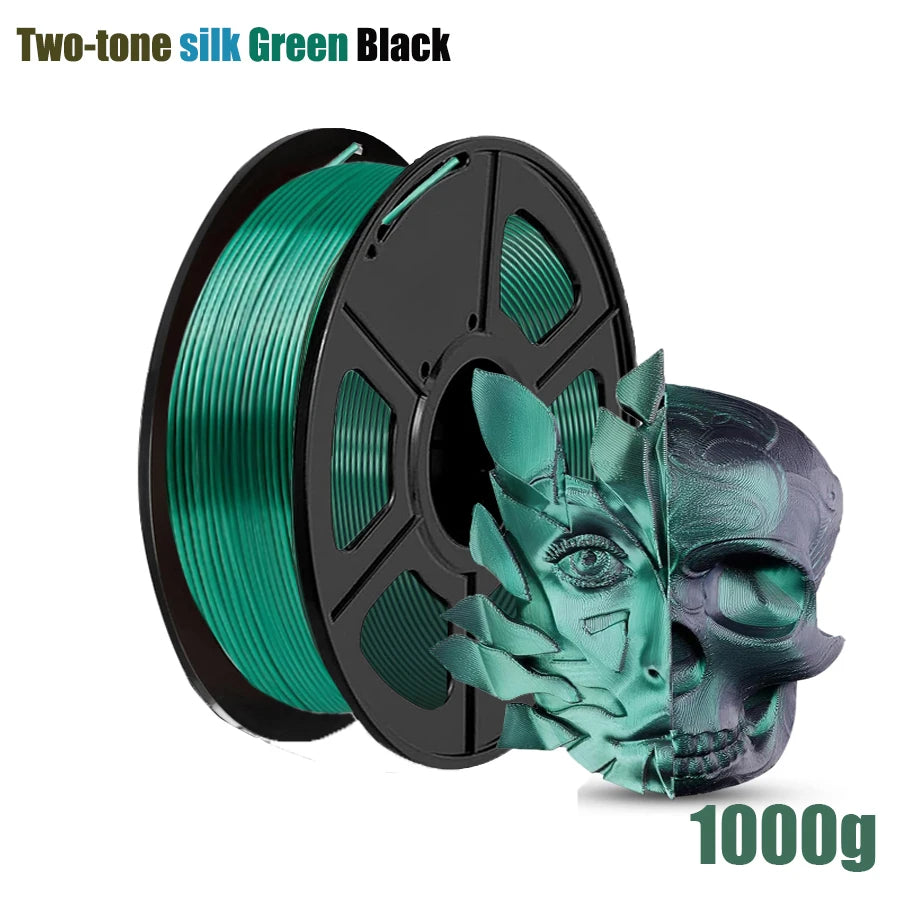 3D Maliang Silk PLA Filament Bundle – Dual Color, 4×250g, 1kg
