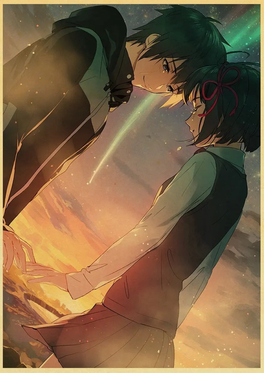 Your Name Anime Poster – Shinkai Makoto Canvas Wall Art