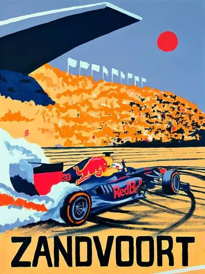 Vintage F1 Racing Car Canvas Wall Art | Motorsport Poster Print