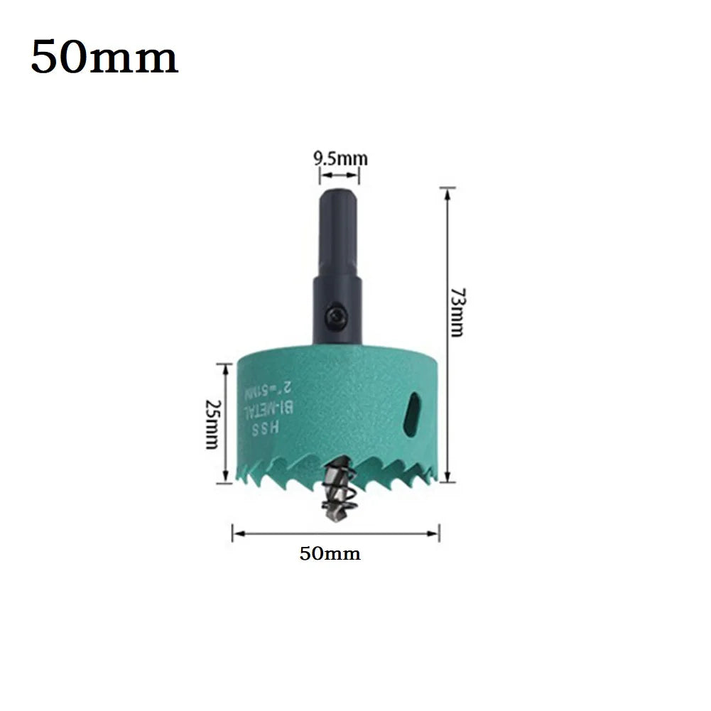 16- Bimetal Wood Hole Saw Drill Bit HSS 2 Woodworking Tools