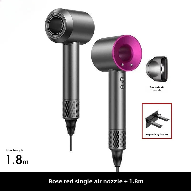 5 in 1 Professional Hair Dryer, with Hot and Cold Air Functionality - Lightweight and Thermostatic Styling Tool for Smooth Hair Peaceful Pleasures Health and Wellness pink 100-240V AU plug