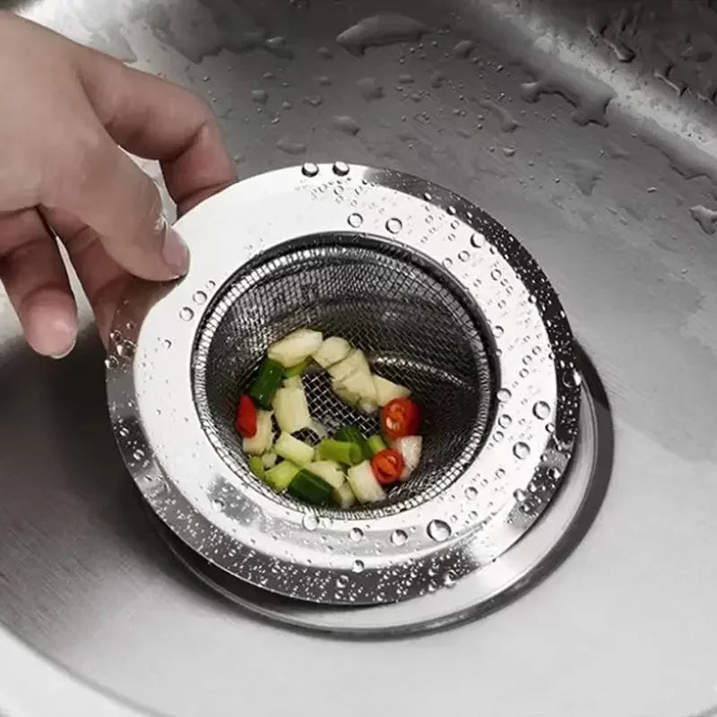 Kitchen Sink Strainer Stainless Steel Sink Funnel Anti Blocking Sink Dishwasher Basin Floor Drain Sewer Hair Strainer Peaceful Pleasures Health and Wellness