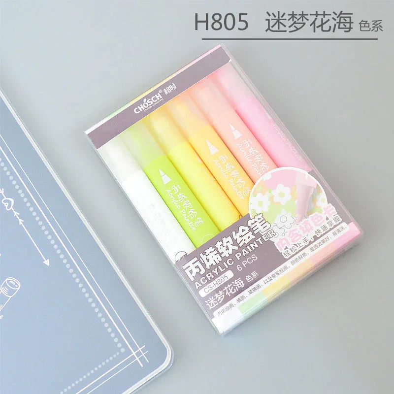 Soft Tip Acrylic Painting Pen DIY Student Art Hand Animation Design