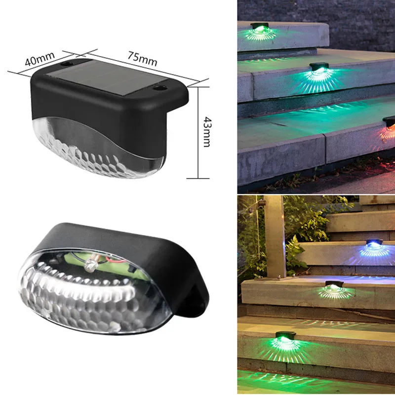 Solar Pathway Lights Waterproof LED In-Ground Garden & Stairs
