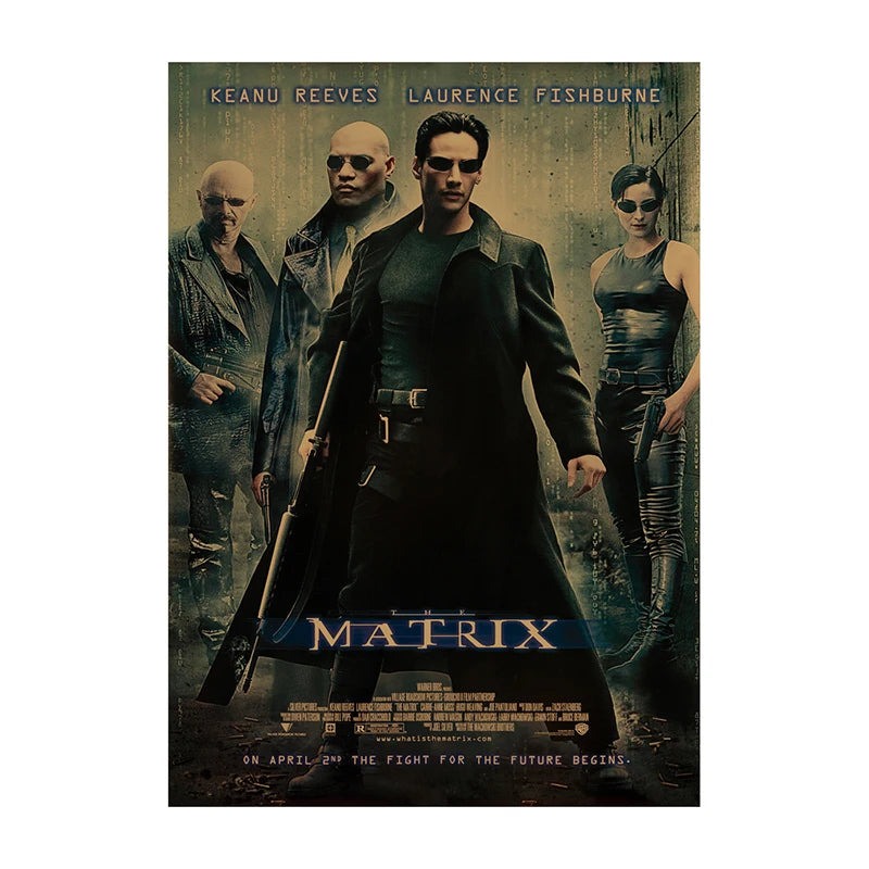 Retro Leon Movie Canvas Wall Art | Vintage Film Poster Print