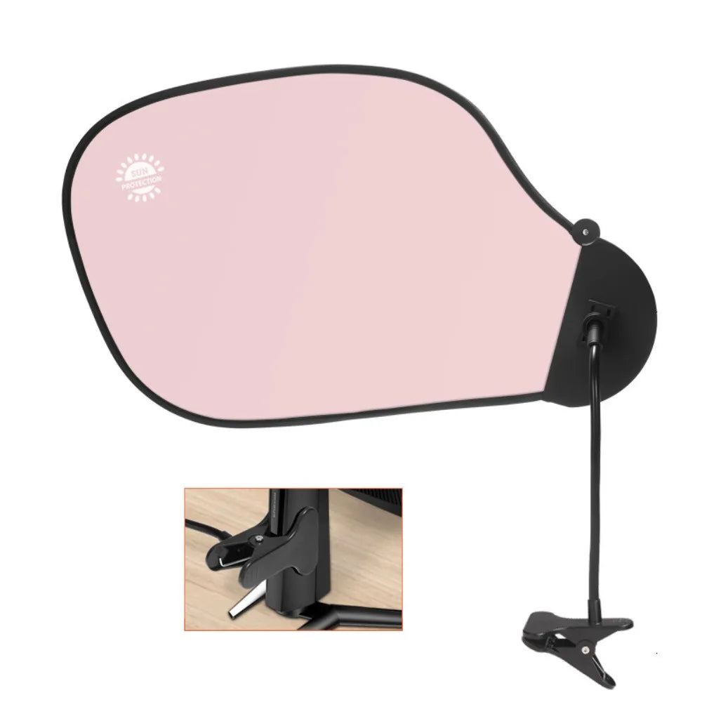 Adjustable Office Desk Sun Shade Board with Clip – UV Visor