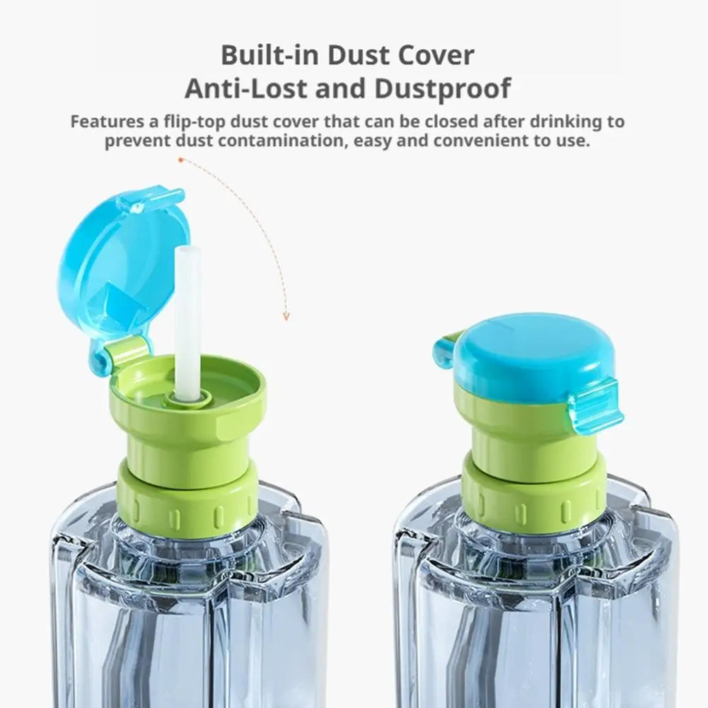 New Upgraded Mineral Water Bottle Cap With Straw Adapter Anti-Choke Leak-Proof For Baby Kids Portable Storage Bottle Accessories Peaceful Pleasures Health and Wellness