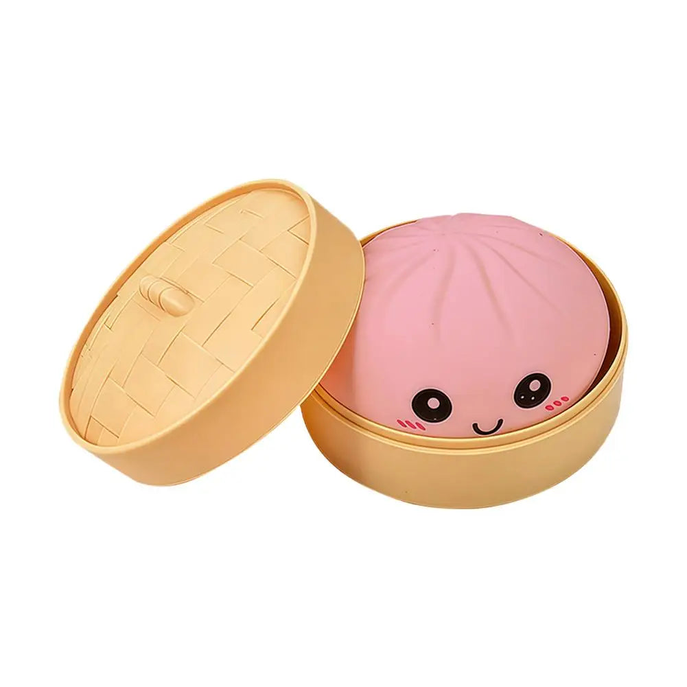 Squishy Dumpling Sensory Toy | Colorful Glitter Squeeze Toy