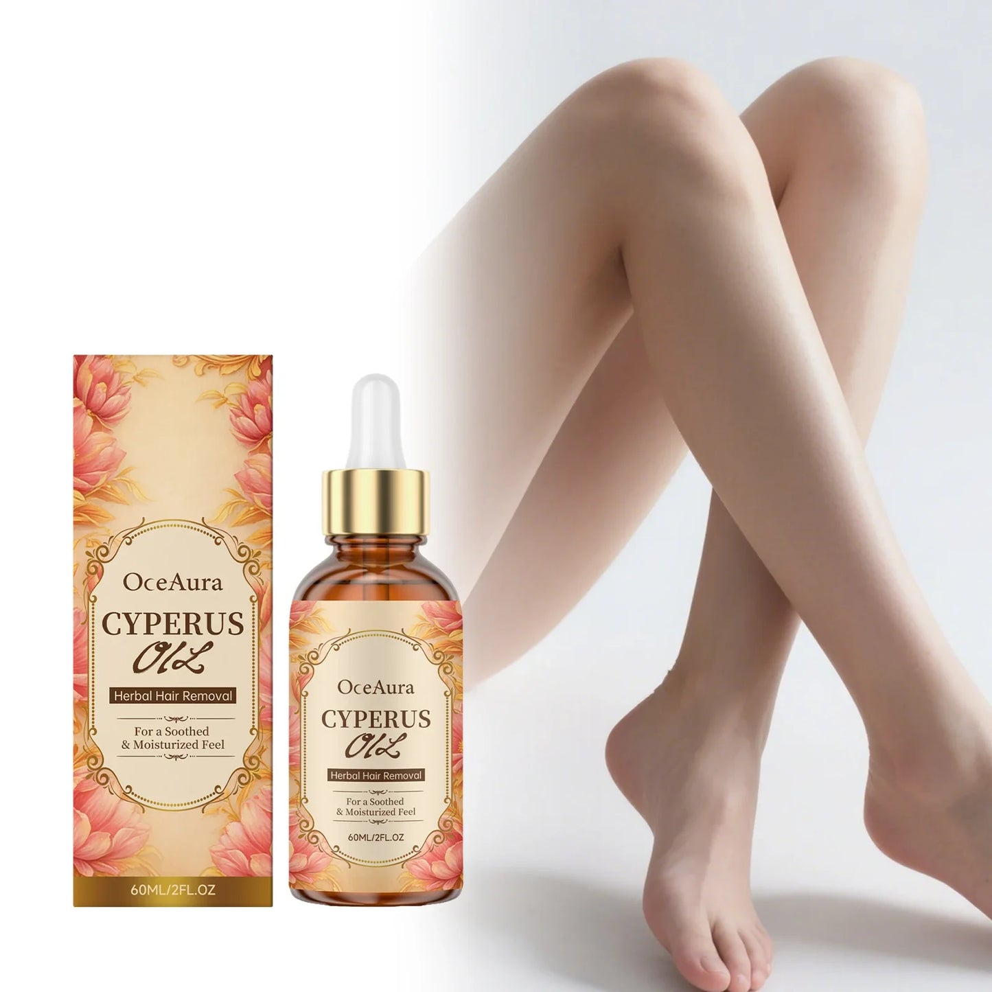 OceAura Cyperus Rotundus Hair Growth Inhibitor Oil 60ml