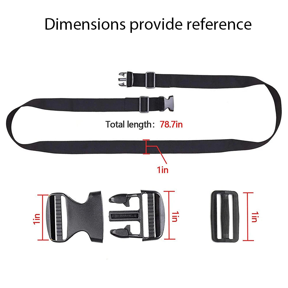 Luggage Straps Suitcase Tags Weather-resistant Nylon Tapes Strap For Outdoor Traveling Hotel Peaceful Pleasures Health and Wellness