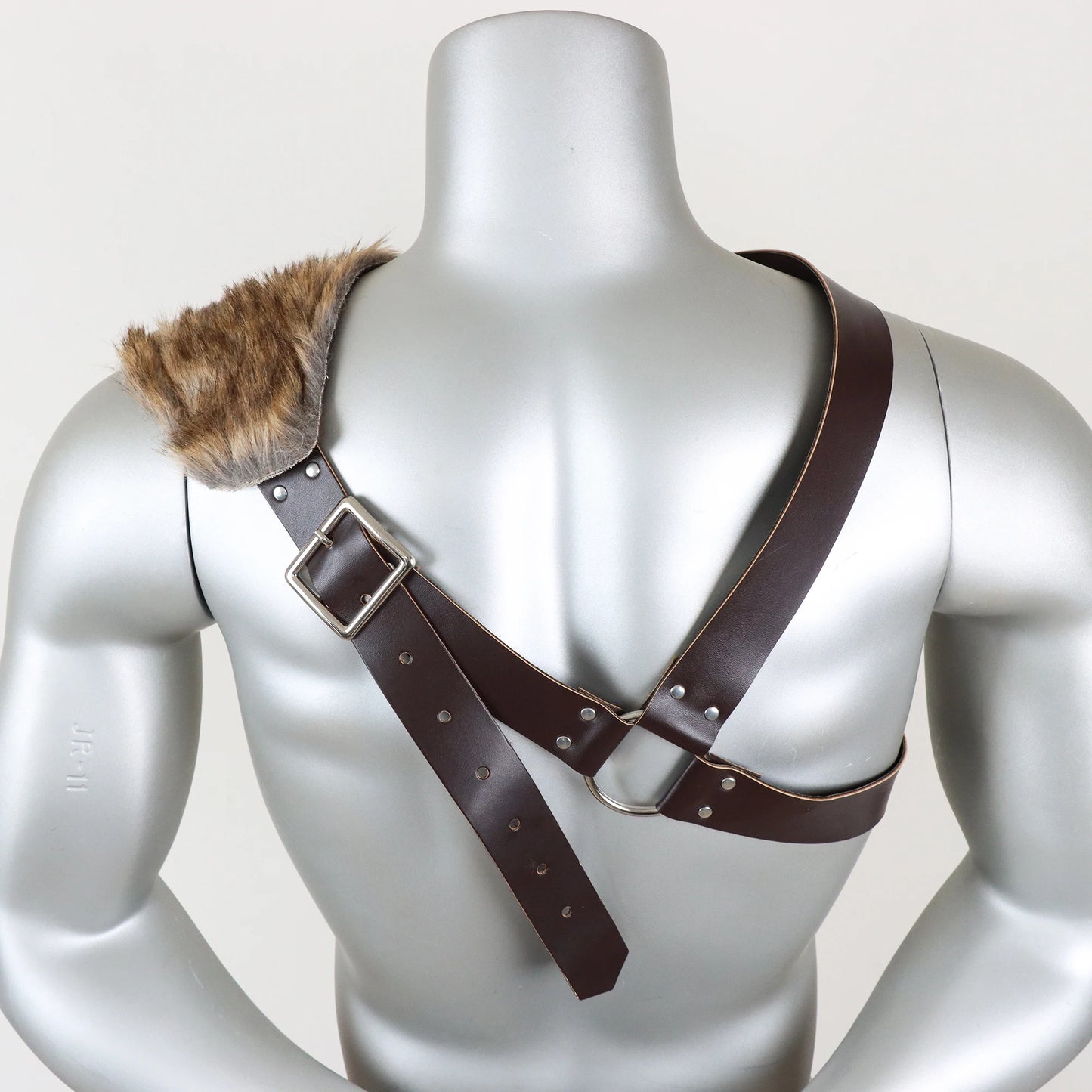 Medieval Viking Belt Renaissance Knight Accessories Fur Shoulder
