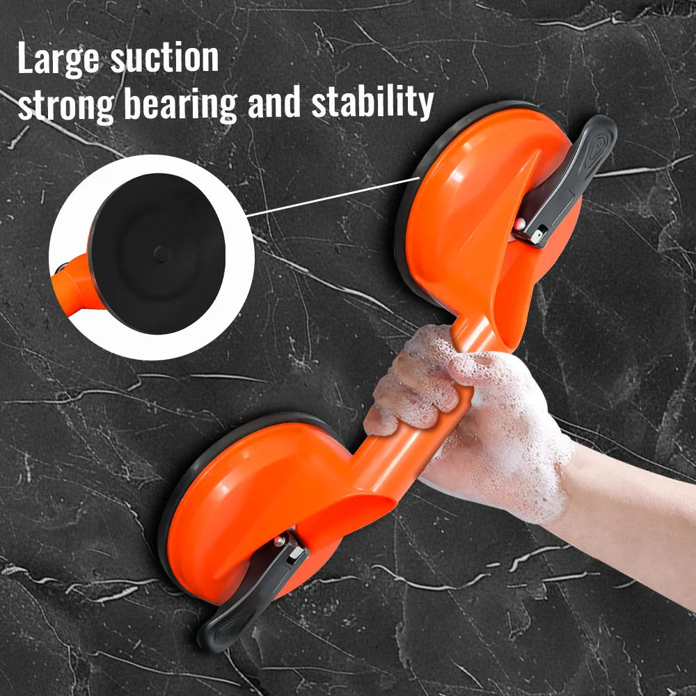 Glass Lifting Suction Cups Heavy Duty Vacuum ABS Handle Holder for Lift Floor Tile Auto Car Windshield Repair Hand Tools Peaceful Pleasures Health and Wellness