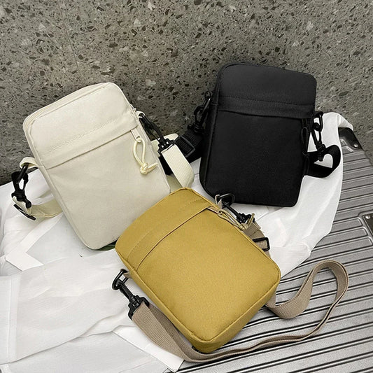 Minimalist Crossbody Sling Bag | Unisex Oxford Zipper Pouch Crossbody Sling Bag Peaceful Pleasures Health and Wellness