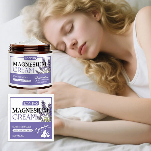 Laniska Lavender Magnesium Body Cream – Sleep & Skin Care Magnesium Body Cream Oasis Select