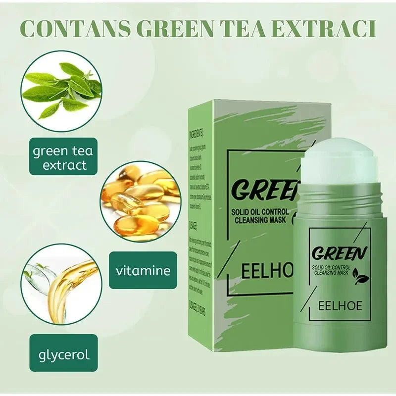 Green Tea Face Mask Stick – Deep Cleanse & Pore Minimizer Peaceful Pleasures Health and Wellness
