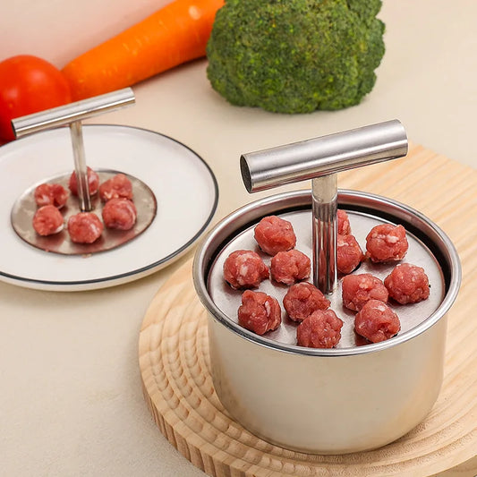Household 12 Wells Stainless Steel Pill Press Kitchen Mold Rice-meat Dumplings Maker Manual Pressing Pill Making Meatball Mould Peaceful Pleasures Health and Wellness
