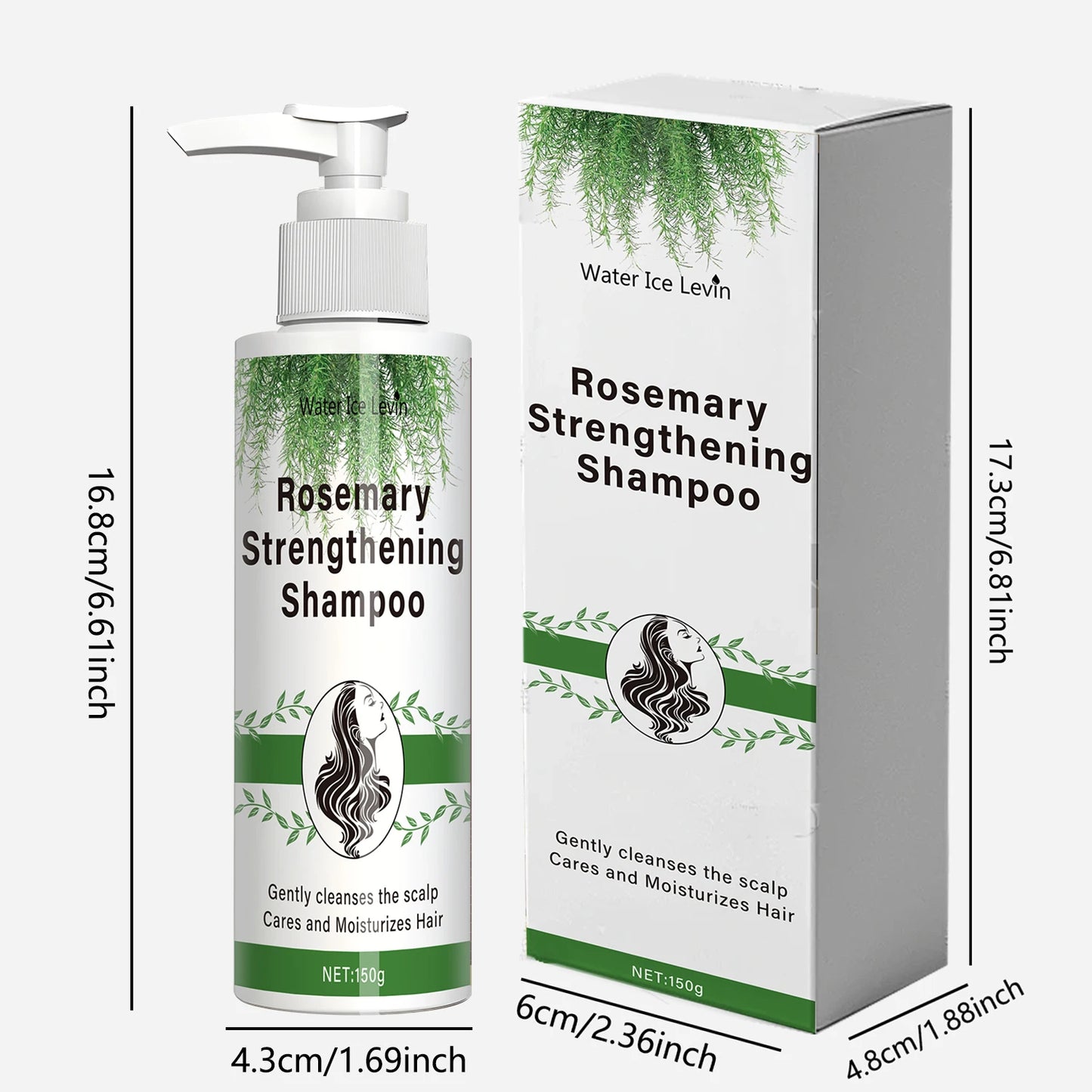 Rosemary Plant-Based Shampoo – Deep Cleanse & Smooth Finish