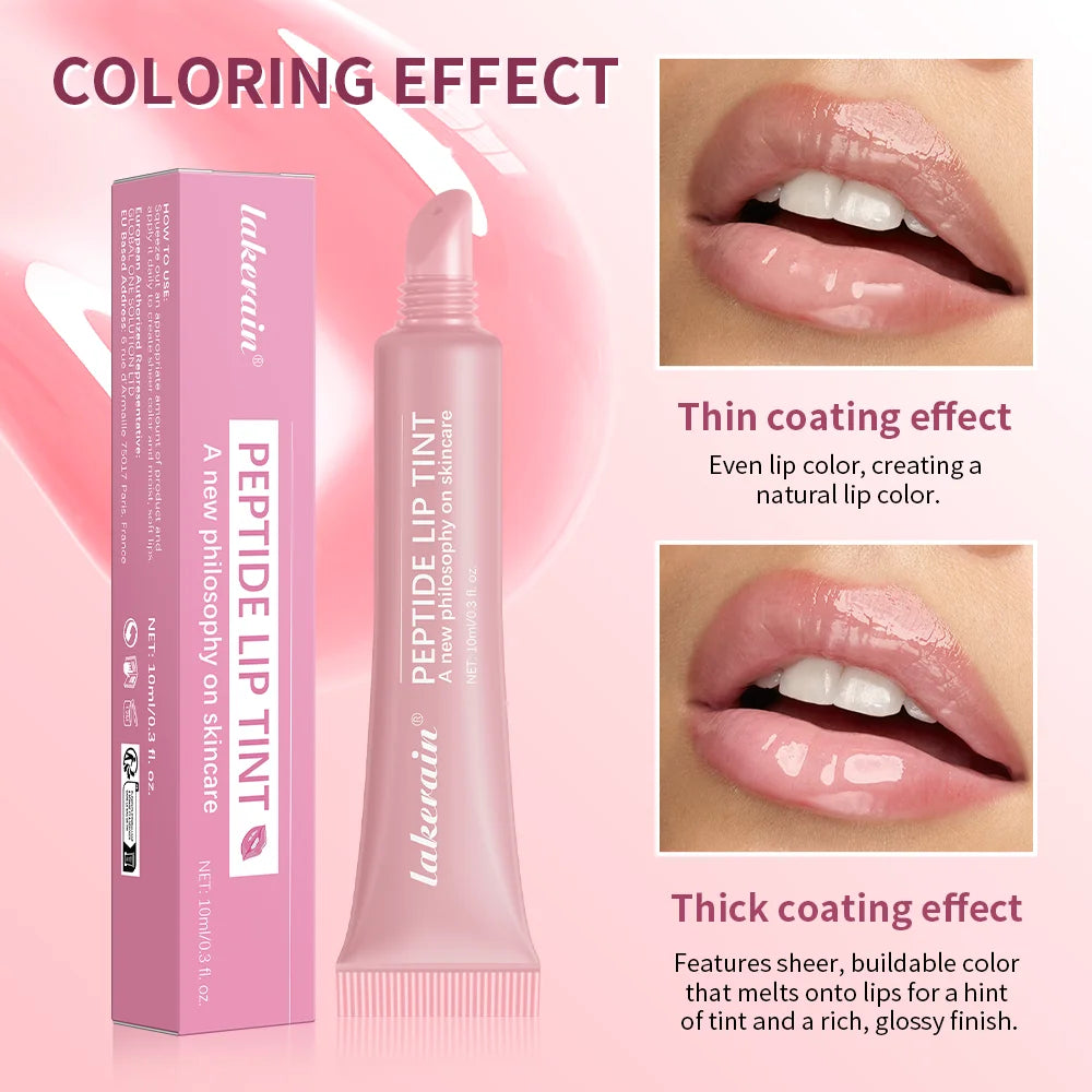 4pcs /set Moisturizing Lip Glaze Mirror Glass Long Lasting Lip Gloss Liquid Lipstick Makeup Glossy Lip Care Cosmetic Peaceful Pleasures Health and Wellness
