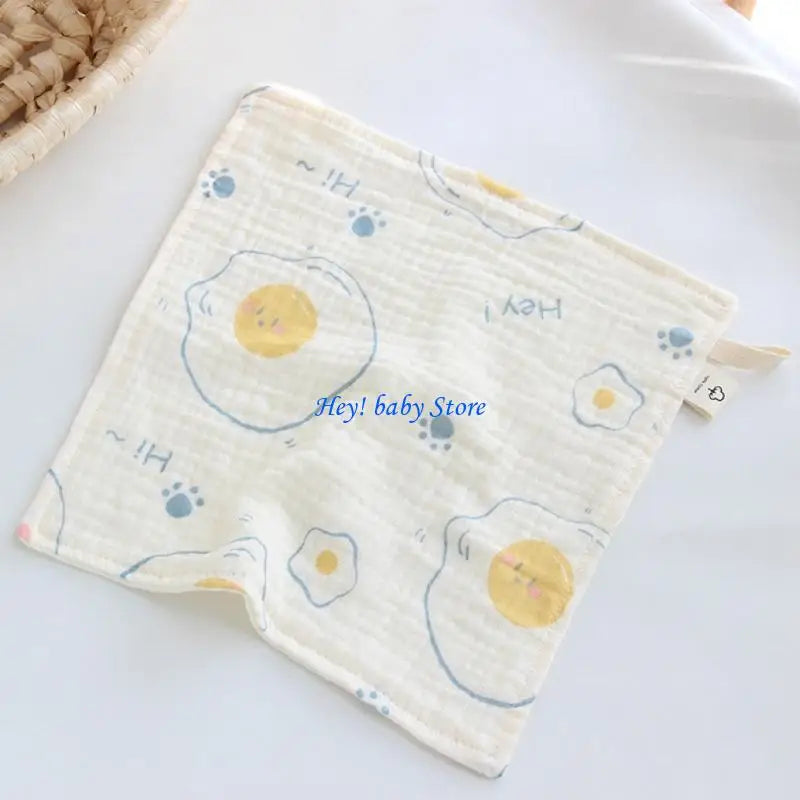 4-Layer Baby Square Towel | Burp Cloth, Bib & Face Towel