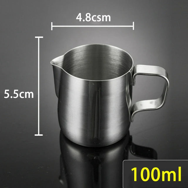 Stainless Steel Milk Frothing Pitcher – Latte Art Coffee Jug | 100ml, 350ml & 600ml