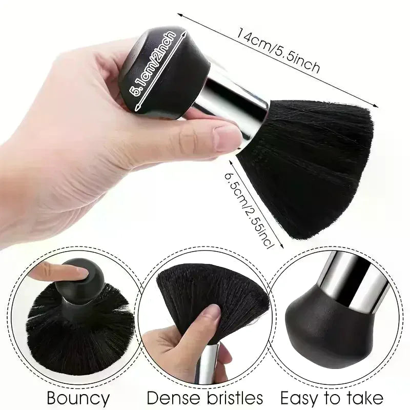 2/3/4pcs Neck Dust Collector Hair Cleaning Brush For Hairdressers Neck Dust Collector Hairdresser Salon Clean Brush Tool Peaceful Pleasures Health and Wellness
