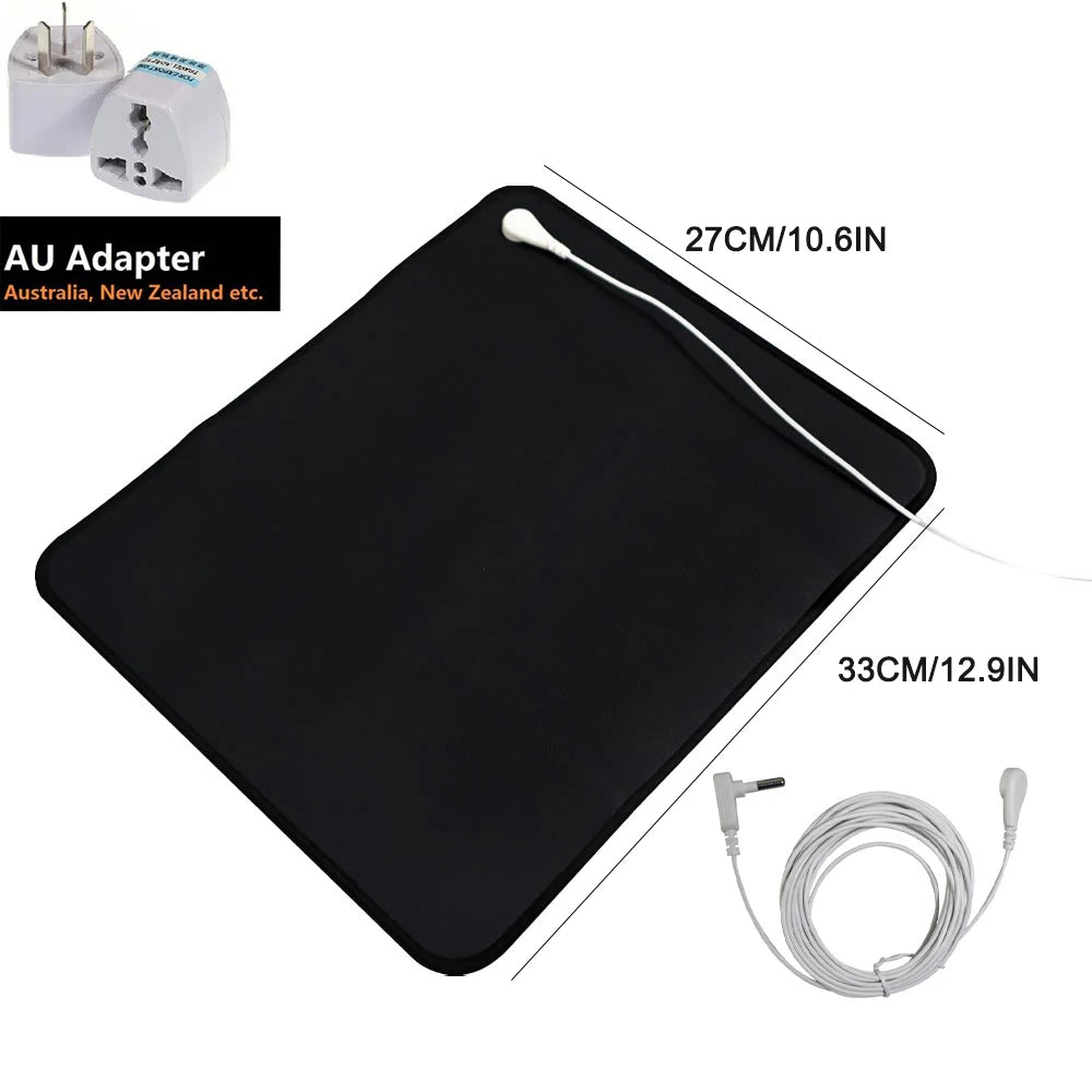 Earthing Grounding Mouse Pad Mat | Vegan Leather + 15ft Cord