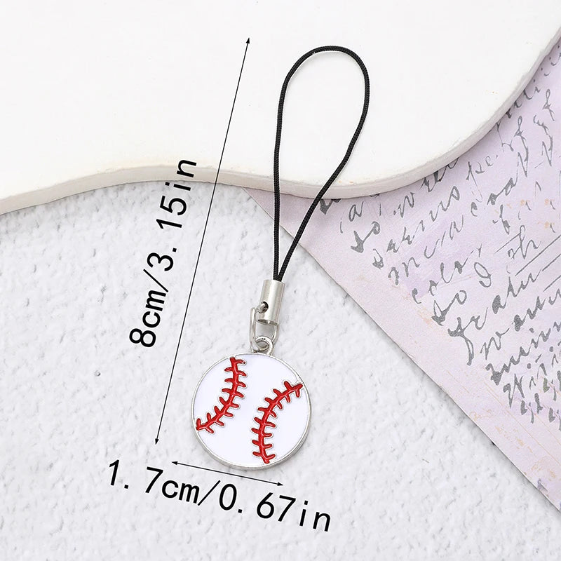 Sports Ball Keychain – Basketball Soccer Volleyball Baseball Charm
