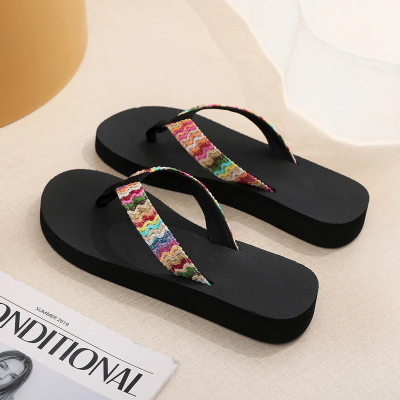 Women's Flat Flip Flop Sandals – Beach & Travel Slides