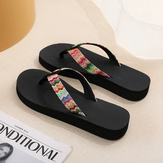 Women's Flat Flip Flop Sandals – Beach & Travel Slides