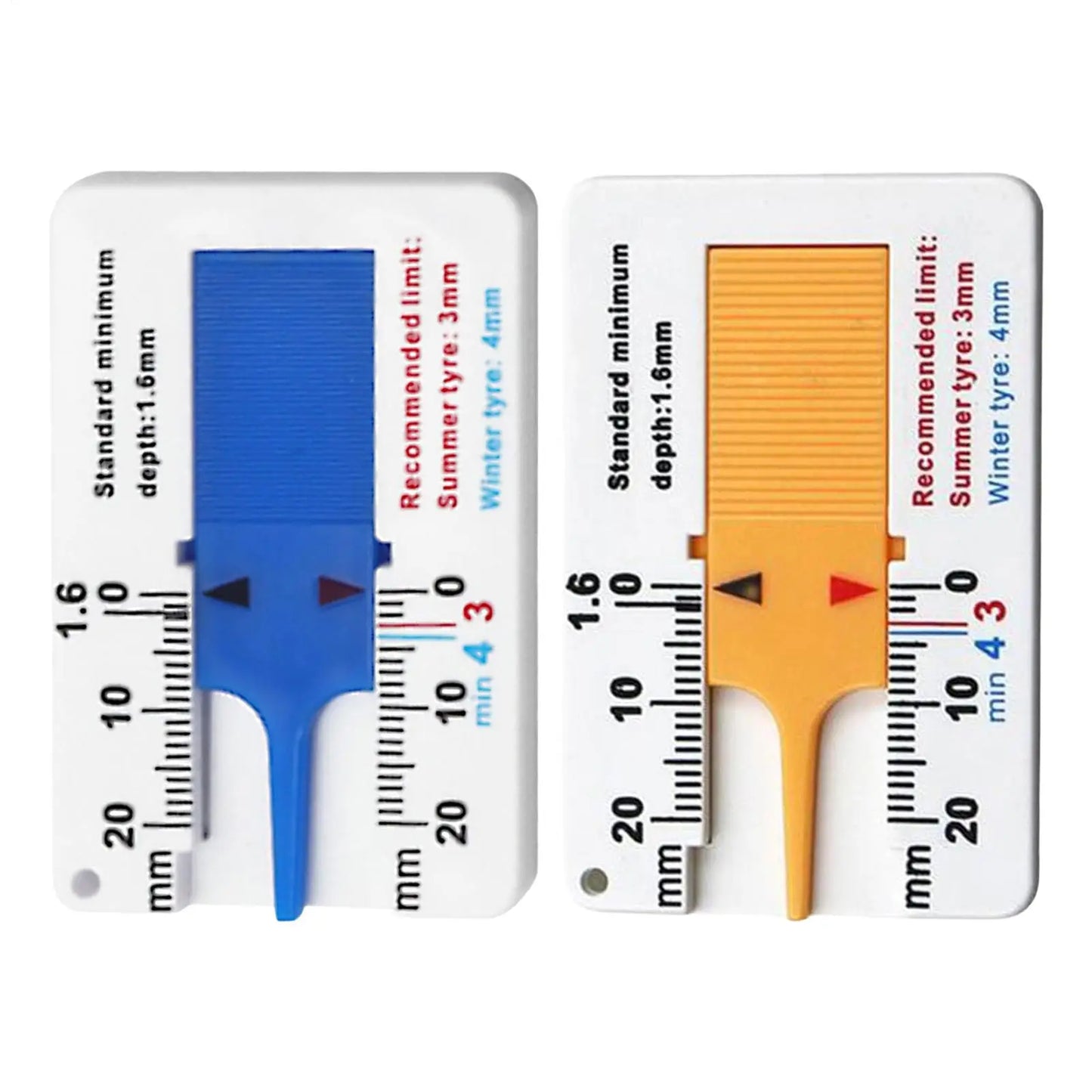 Digital Tire Tread Depth Gauge | 0-25mm Pocket Meter