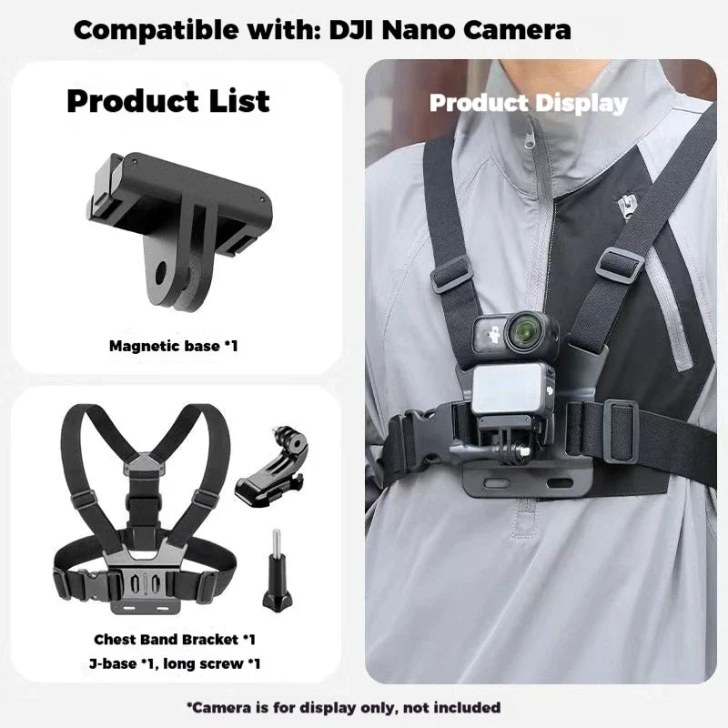 DJI OSMO NANO Accessories Kit – Chest, Head & Neck Mounts