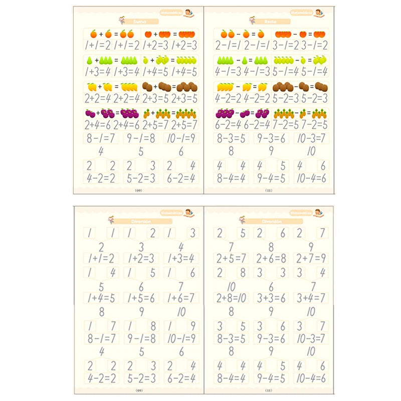 Wiping Spanish Magic Copybook Pen Preschools Kids Calligraphy