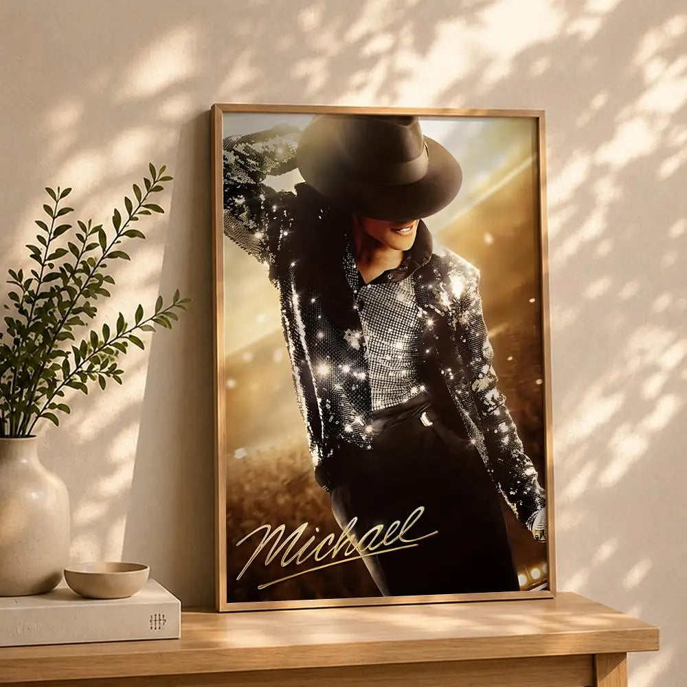 Movie-Michael Poster HD Self Adhesive Waterproof Wall Art Ideal for Home Office Dorm Bedroom Great Gift Peaceful Pleasures Health and Wellness