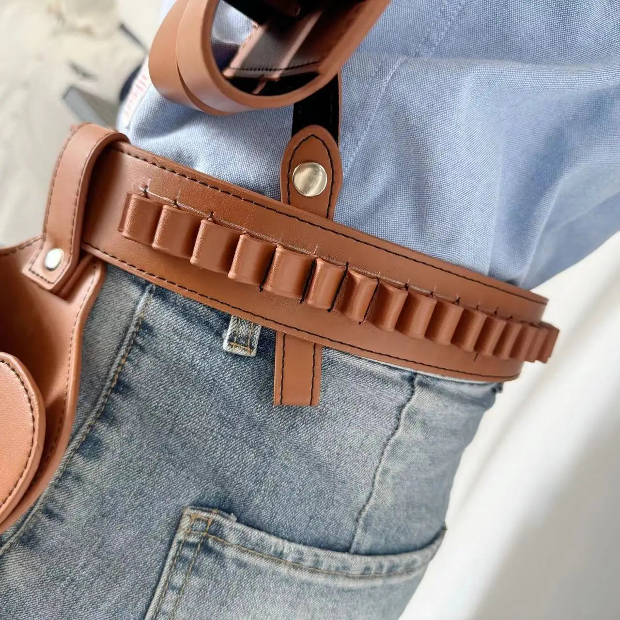 Tactical holster waist bag Composite cowhide waist belt kit dual guns Shell Ammo Holder Bag Carrier Pouch Gun Holsters Peaceful Pleasures Health and Wellness