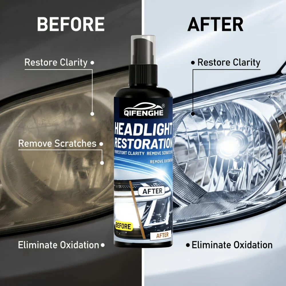 Car Headlight Restore Polish 3.5oz – Removes Yellowing & Haze