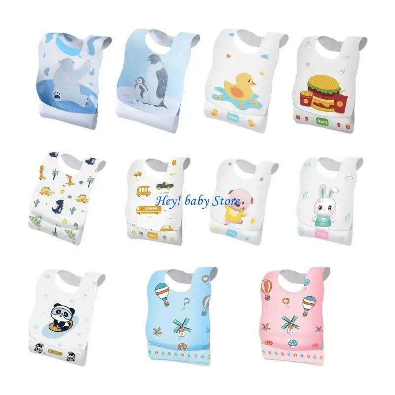 Disposable Baby Bibs & Burp Cloths for Infants & Toddlers 10pk