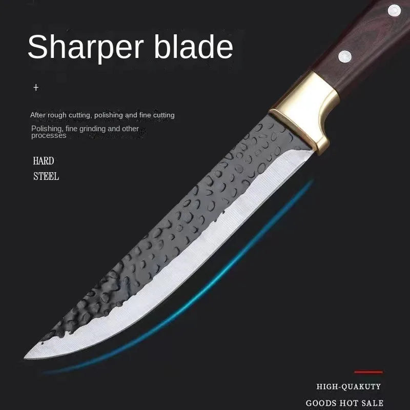 Hand-Forged Stainless Steel Butcher Bone Removal Knife