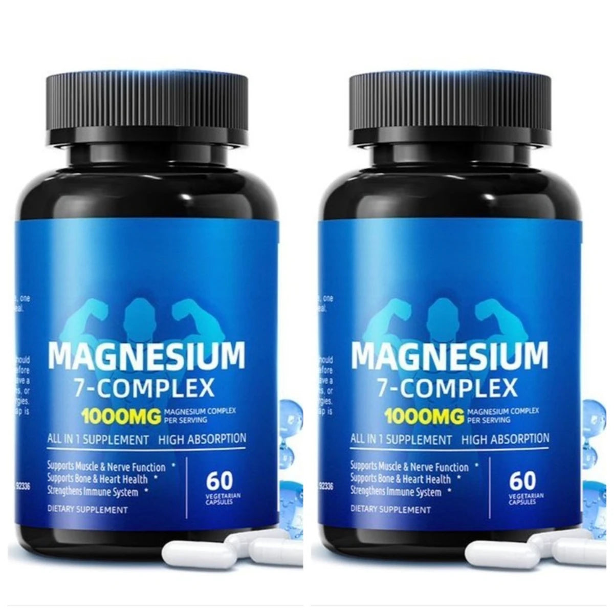 Magnesium 7-Complex 1000mg 7-in-1 High Absorption | 60 Veggie Caps