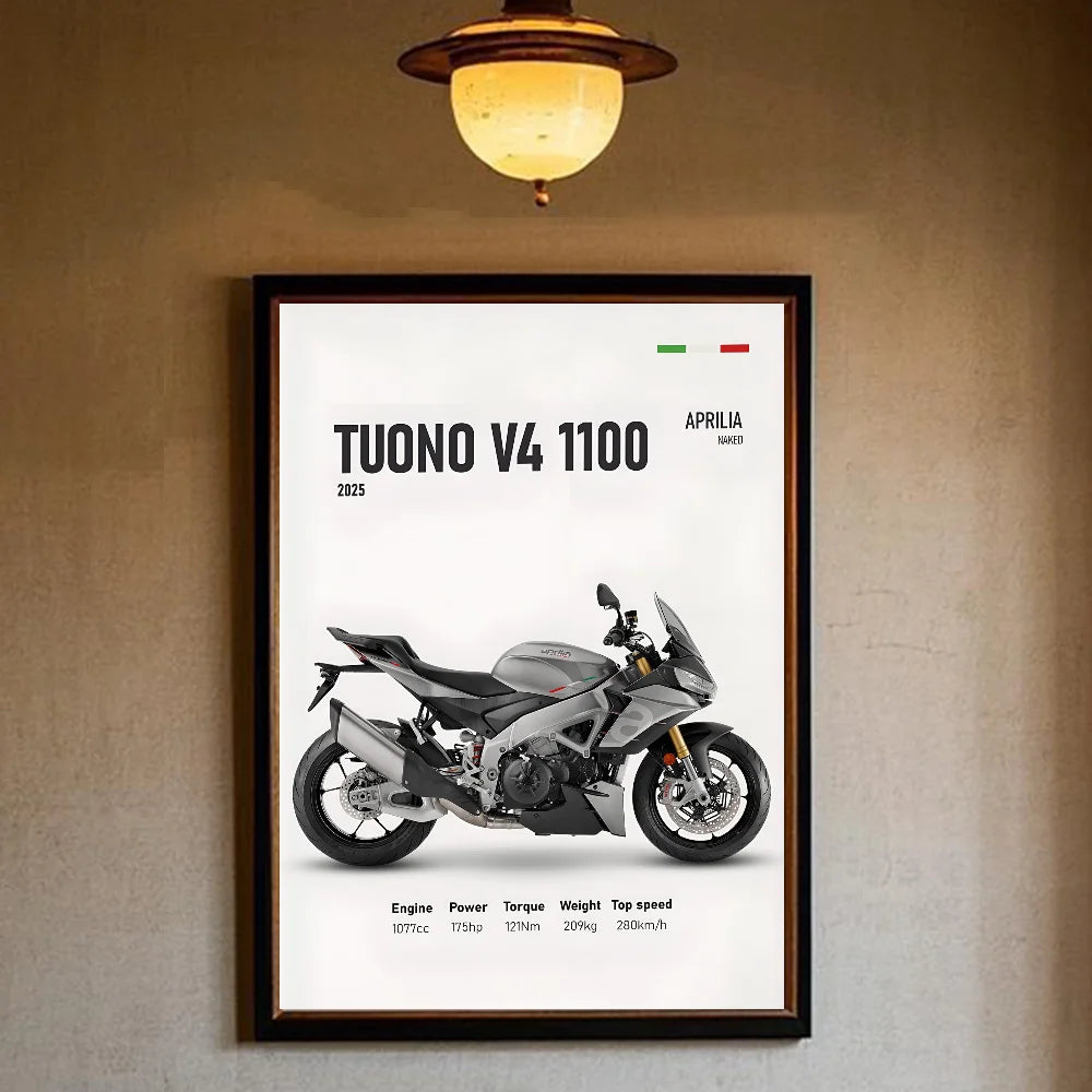 Classic A-Aprilia-es motorcycle Poster HD art sticky wall waterproof home living room bedroom bar aesthetic decoration Peaceful Pleasures Health and Wellness z10 50X70cmNoframe