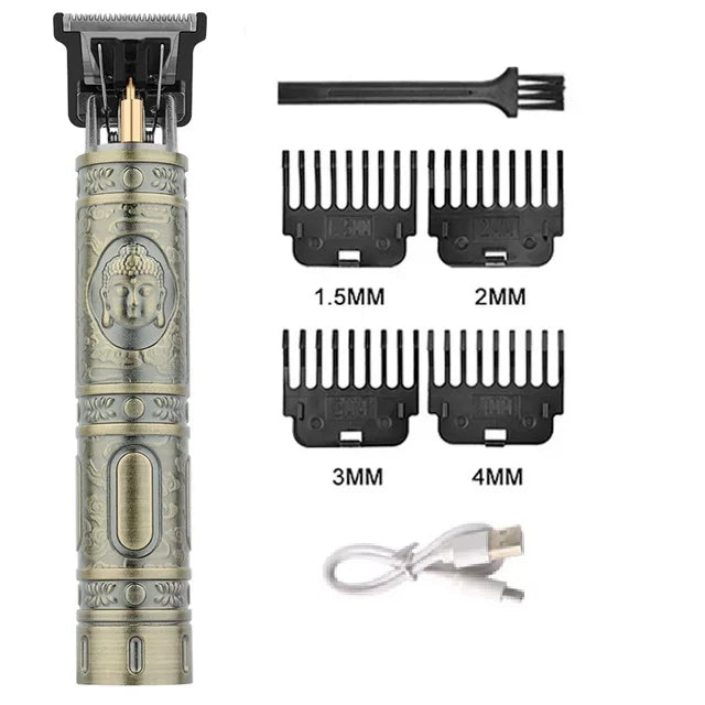 T9 Professional Electric Cutting Cordless Body Hair Trimmer For Man Rechargeable Beard Hair Clipper USB Haircut Machine Shaver Peaceful Pleasures Health and Wellness 060-BronzeBuddha