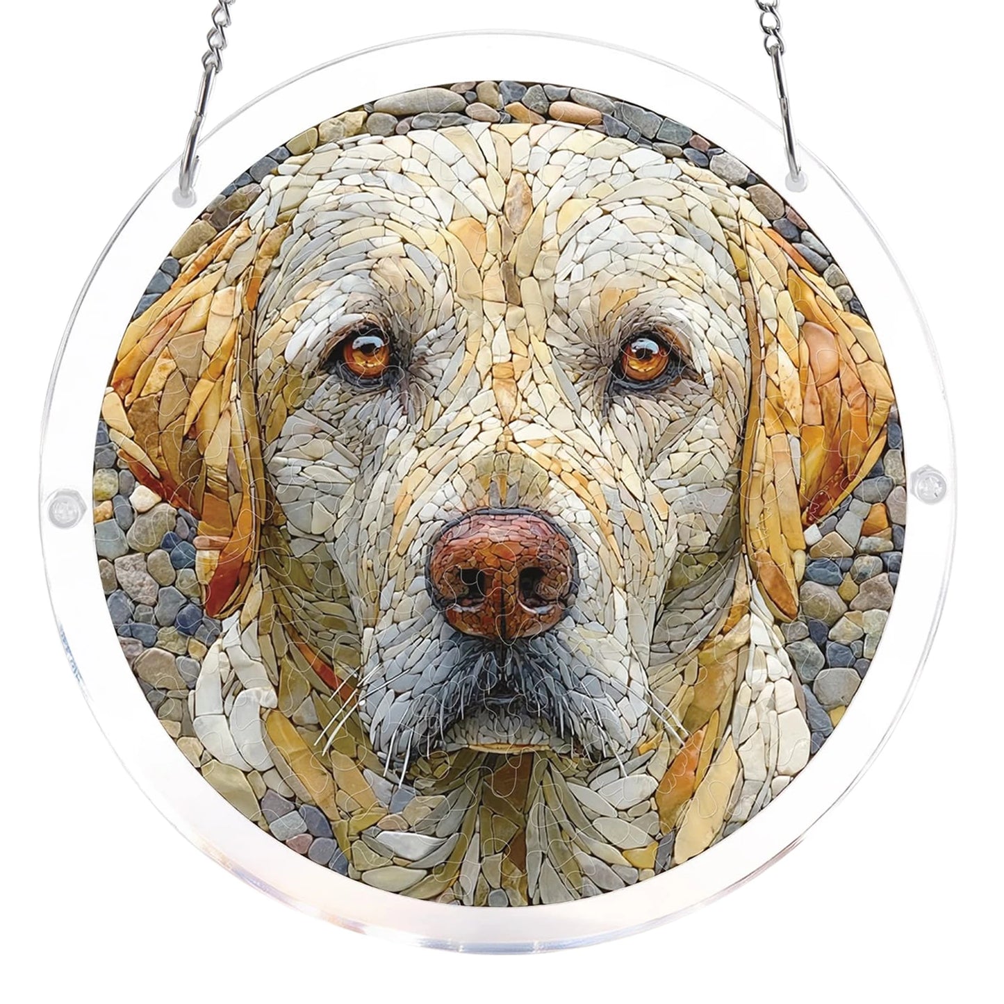 Sun Catcher Puzzle Curtain Decoration Unique Acrylic Sun Catcher Puzzle Kit 7.36 Inch for Doors Garden and Window Hanging Home Peaceful Pleasures Health and Wellness H